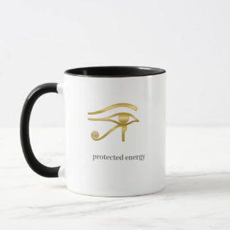 Protect Your Energy Horus Eye Egyptian Symbol Desi マグカップ