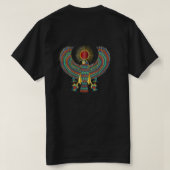 Protect Your Energy Horus Eye Egyptian Symbol Desi Tシャツ (デザイン裏面)