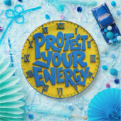 Protect Your Energy Positive Mindset Home & Office ペーパープレート (パーティー)