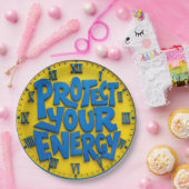 Protect Your Energy Positive Mindset Home & Office ペーパープレート (パーティー)