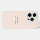 Protect Your Peace – シンプルなモチベーショナルiPhone カバーC Case-Mate iPhoneケース (裏面 (横))