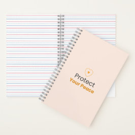 Protect Your Peace – シンプルなモチベーションの引用句 ノート