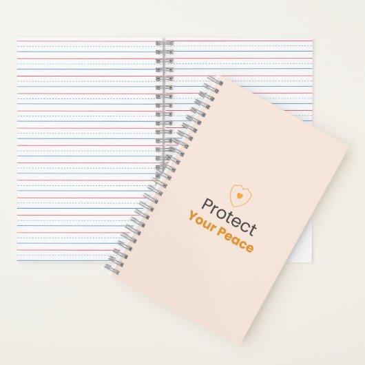 Protect Your Peace – シンプルなモチベーションの引用句 ノート (内側)