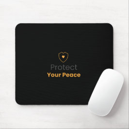 Protect Your Peace – シンプルなモチベーション マウスパッド