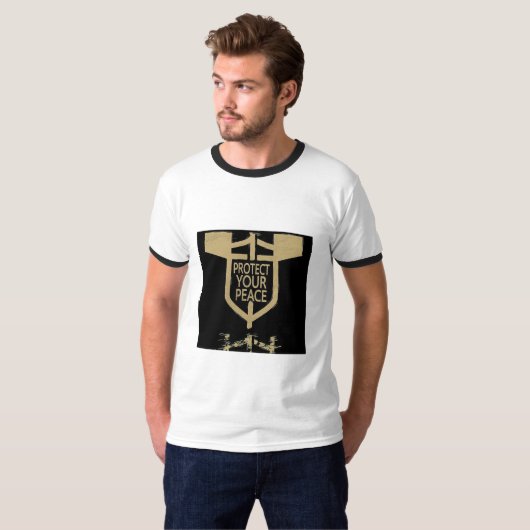 Protect Your Peace | ラグジュアリー マインドセット Tシャツ | ミニマル (正面フル)