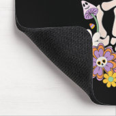 Protect Your Peace Flower Skull Skeleton Hand Ment マウスパッド (コーナー)