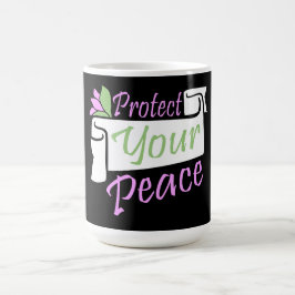 Protect Your Peace Mental Health Wellness Mindful モーフィングマグカップ