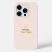 Protect Your Peace – Minimal Motivational iPhone C Case-Mate iPhoneケース (裏面)