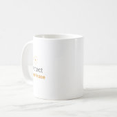 Protect Your Peace Minimal Quote Mug コーヒーマグカップ (正面左)