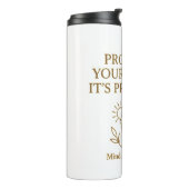 Protect Your Peace — Minimalist Self-Care Quote タンブラー (回転左)