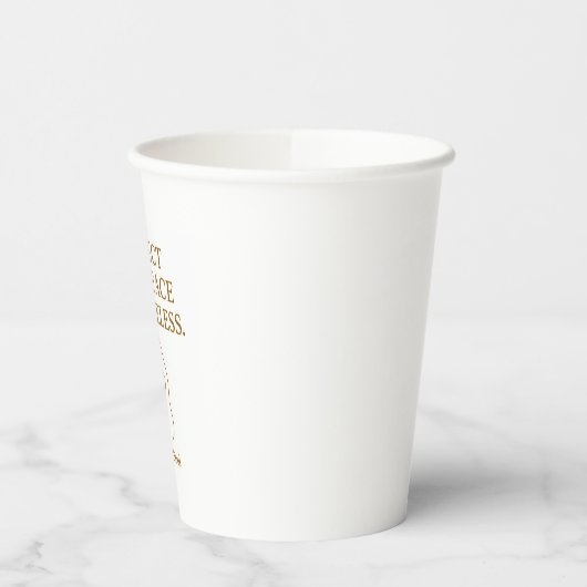 Protect Your Peace — Minimalist Self-Care Quote 紙コップ (左)