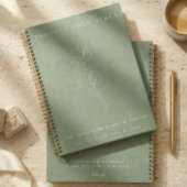 Protect Your Peace Sage Green Wedding Planner ノートブック