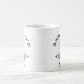 Protected By Dog Photo Paw Print Design コーヒーマグカップ (中央)