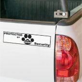 Protected by MY DOGS バンパーステッカー (トラック上)