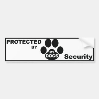 Protected by MY DOGS バンパーステッカー