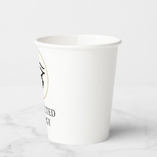 Protected Energy – Minimal Eye of Horus Symbol | 紙コップ (左)