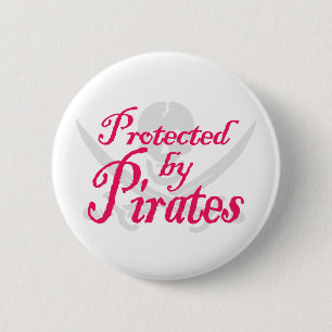 ProtectedbyPiratesのボタン 缶バッジ