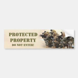 ProtectedPropertyのバンパーステッカー バンパーステッカー