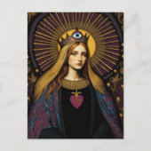  Protection From Evil Sacred Heart Of Mary ポストカード (正面)