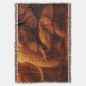 Protective Elephant スローブランケット (正面縦)