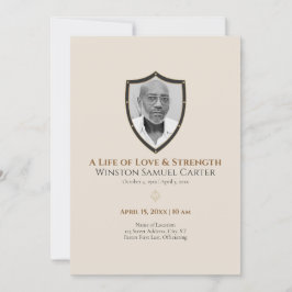 Protective Shield Inspired 6 Photo Memorial 招待状