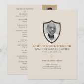 Protective Shield Inspired 6 Photo Memorial 招待状 (正面/裏面)