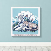 PROTEGENDO A NATUREZA - Impressão em Tela キャンバスプリント (インサイチュ (ウッドフロア))