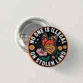 Protest Button 缶バッジ (正面&裏面)