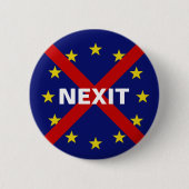 Protest button NEXIT EU 缶バッジ (正面)