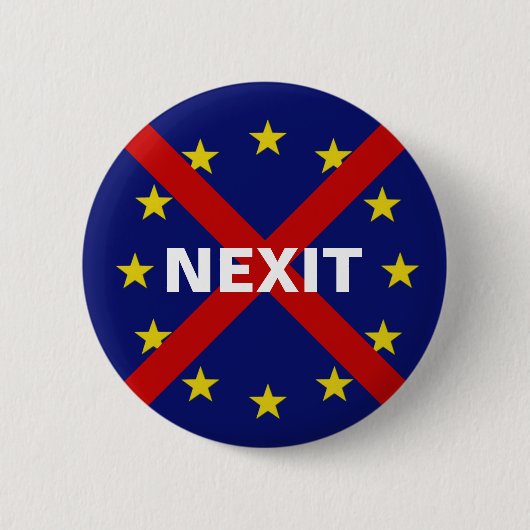 Protest button NEXIT EU 缶バッジ (正面)