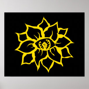protest fist eye of the flower ポスター
