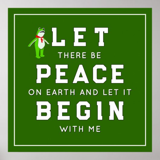 Protest Rally Peace On Earth Poster ポスター (正面)