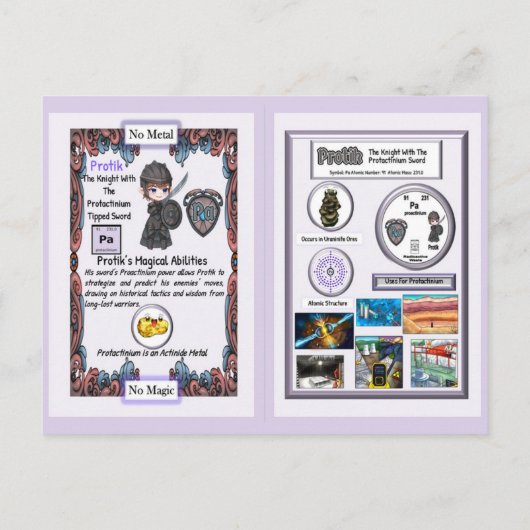 Protik - Knight Proactinium Sword ポストカード (裏面)