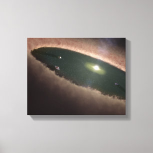 protoplanetary、または惑星形成のギャップ キャンバスプリント