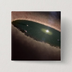 protoplanetary、または惑星形成のギャップ 缶バッジ