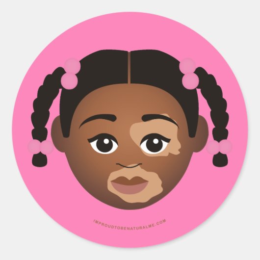 #Proud2BNaturalMeお肌の色 ラウンドシール (正面)