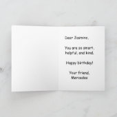 #Proud2BNaturalMeセレクトマイコンプレックス誕生日 カード (内部)