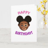 #Proud2BNaturalMeセレクトマイコンプレックス誕生日 カード (黄色い花)