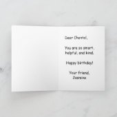 #Proud2BNaturalMeセレクトマイコンプレックス誕生日 カード (内部)