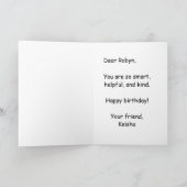 #Proud2BNaturalMeセレクトマイコンプレックス誕生日 カード (内部)