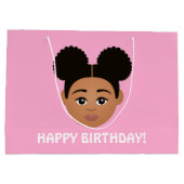 #Proud2BNaturalMeセレクトマイコンプレックス誕生日 ラージペーパーバッグ (裏面)