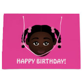 #Proud2BNaturalMeセレクトマイコンプレックス誕生日 ラージペーパーバッグ (正面)