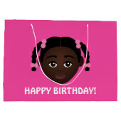 #Proud2BNaturalMeセレクトマイコンプレックス誕生日 ラージペーパーバッグ (裏面)