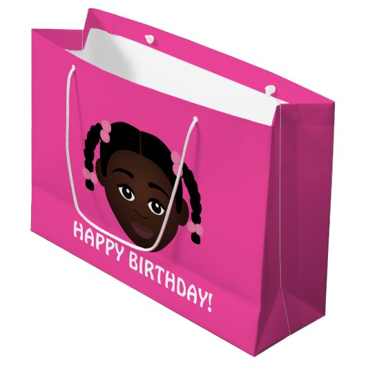 #Proud2BNaturalMeセレクトマイコンプレックス誕生日 ラージペーパーバッグ (正面アングル)