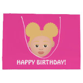 #Proud2BNaturalMeセレクトマイコンプレックス誕生日 ラージペーパーバッグ (裏面)