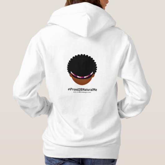 #Proud2BNaturalMe前面 – 背面 パーカ (裏面)