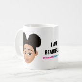 #Proud2BNaturalMe「私は美しい」肌 コーヒーマグカップ (正面左)