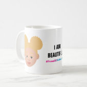 #Proud2BNaturalMe「私は美しい」肌 コーヒーマグカップ (正面左)