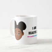 #Proud2BNaturalMe 「私は美しい」顔色 コーヒーマグカップ (正面左)