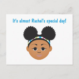 #Proud2BNaturalMe 誕生日招待状カード ポストカード